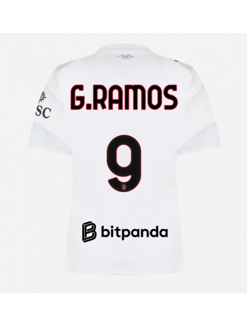 AC Milan Goncalo Ramos #9 Replika Borta Kläder Dam 2026-27 Kortärmad AC Milan Goncalo Ramos #9 Replika Borta Kläder Dam 2026-27 Kortärmad